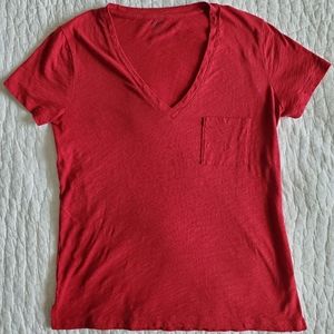 Madewell V neck pocket tee